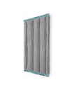 Wet Mop Pad, graphite with teal trim, small