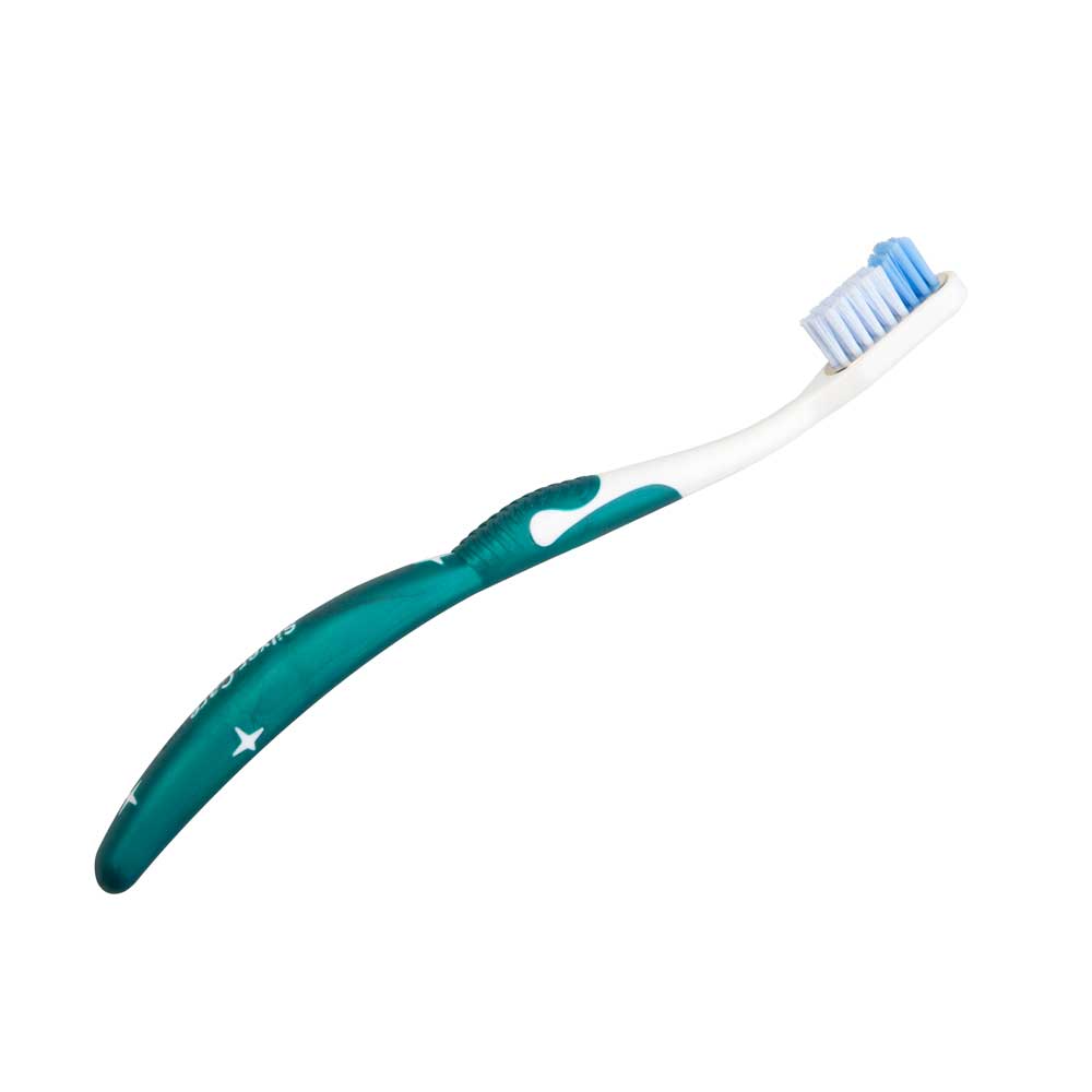 Adult Silver Care Soft Toothbrush, dark green