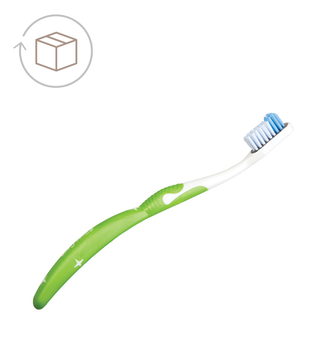 Adult Silver Care Medium Toothbrush, green