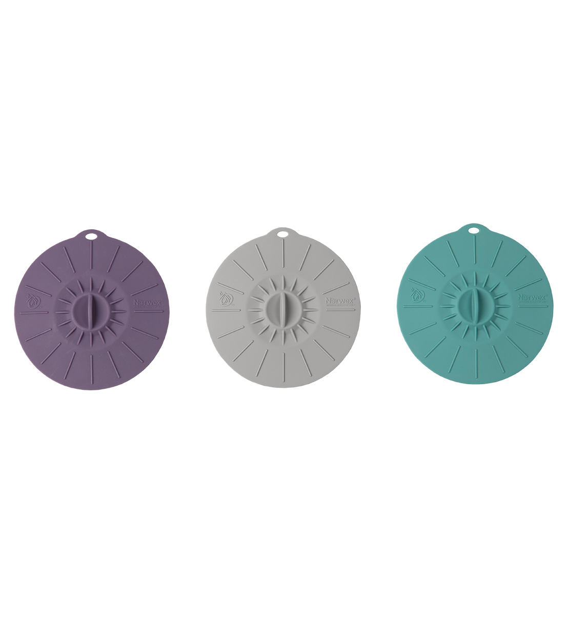 Silicone Cup Lids, graphite, teal, eggplant