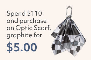 Spend $110 and purchase an Optic Scarf, graphite for $5