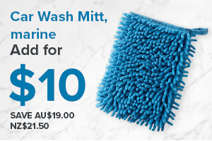 Spend $100 with Norwex and purchase a Car Wash Mitt, marine for $10